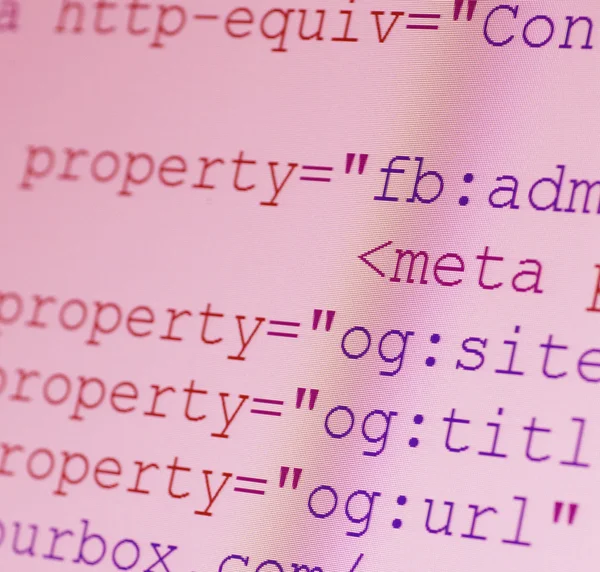 HTML code — стоковое фото