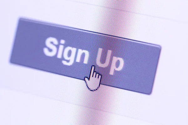 Nahaufnahme von Web-Icon auf LED-Bildschirm — Stockbild Web-Icon — Stockfoto