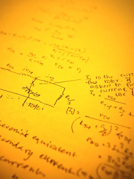 Testo matematico — Foto Stock