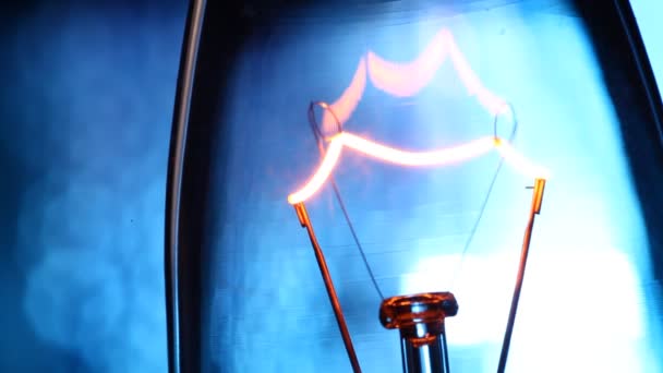 Вольфрамовая лампа — стоковое видео