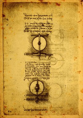 eski mühendislik çizimi