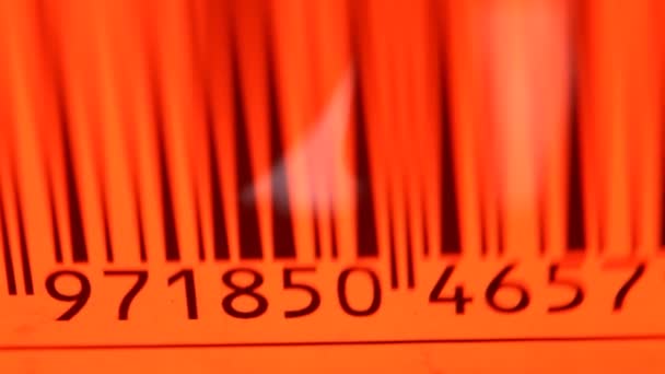 Barcode label — Stockvideo