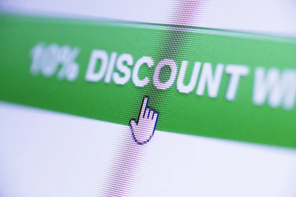 Nahaufnahme von Web-Icon auf LED-Bildschirm — Stockbild Web-Icon — Stockfoto