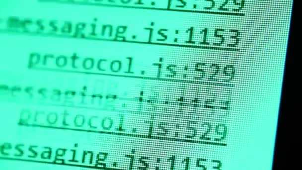 Компьютерные HTML-коды — стоковое видео
