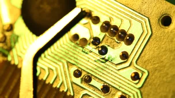 Electronic circuit board — Stock Video