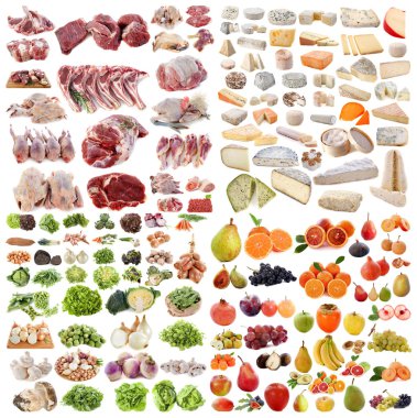 Large group of food clipart