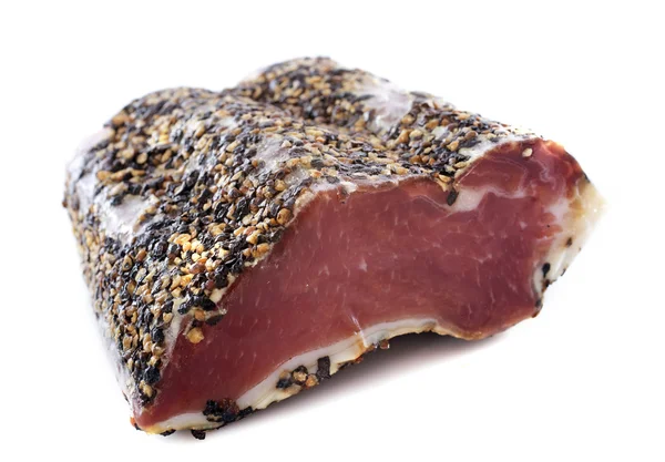 Prosciutto crudo e pepe — Foto Stock