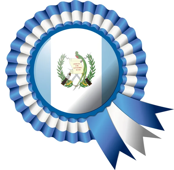 Drapeau rosette Guatemala — Image vectorielle