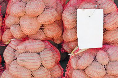 patates çuvalları çiftçi market
