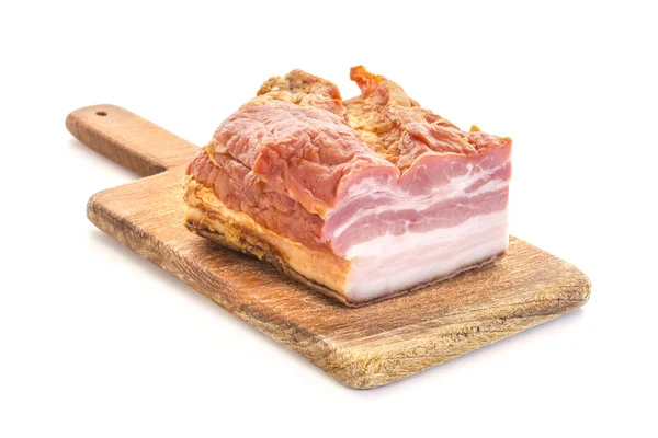 Smoked Bacon on board — Stock Photo, Image