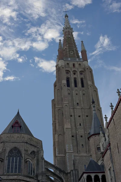 Kościół Najświętszej Marii Panny w Brugii. — Zdjęcie stockowe