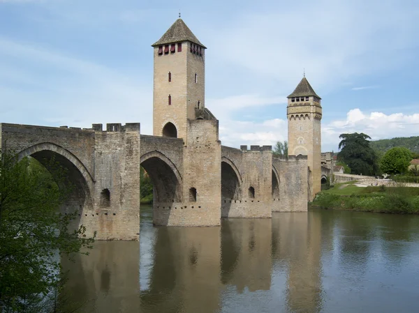 Ponte Valentre em Cahors . — Fotografia de Stock