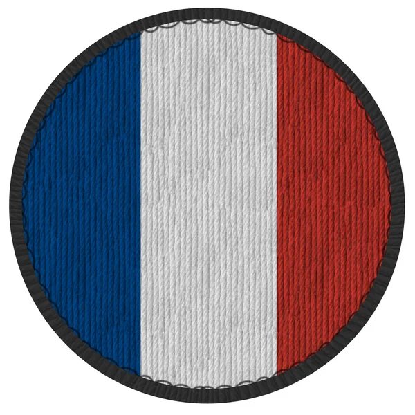 Bouclier du drapeau de France — Photo