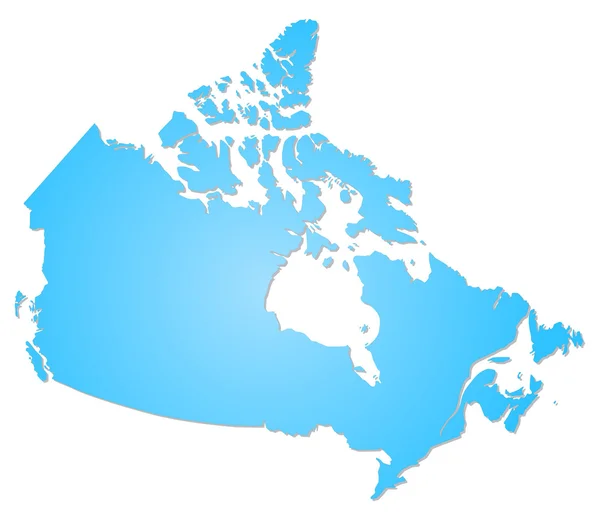 加拿大的地图 — 图库照片