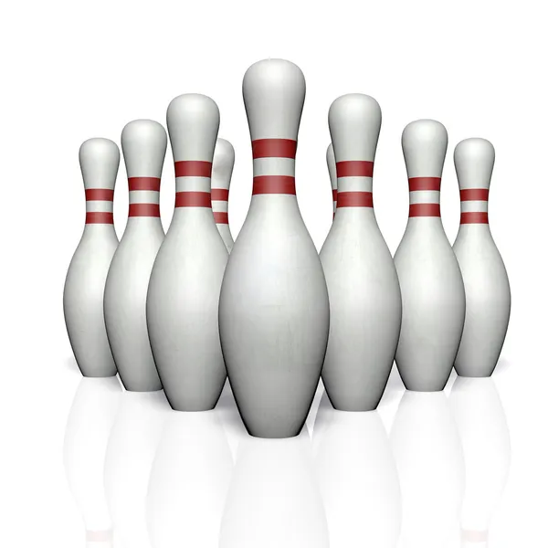 Bowling käglor — Stockfoto