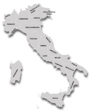 İtalya Haritası