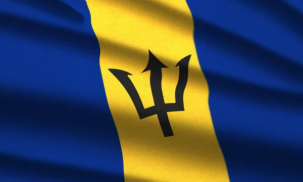 Bandeira de Barbados — Fotografia de Stock