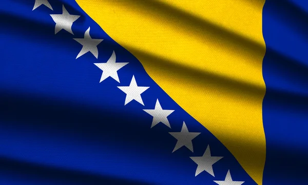 Vlag van Bosnië-herzegovina — Stockfoto