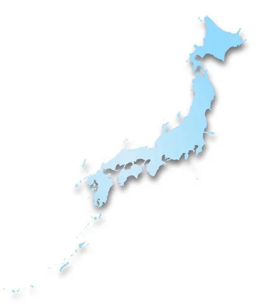 Japonya Haritası — Stok fotoğraf