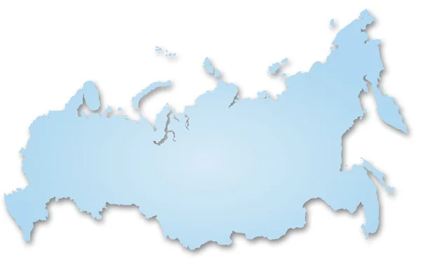 La mappa della Russia — Foto Stock