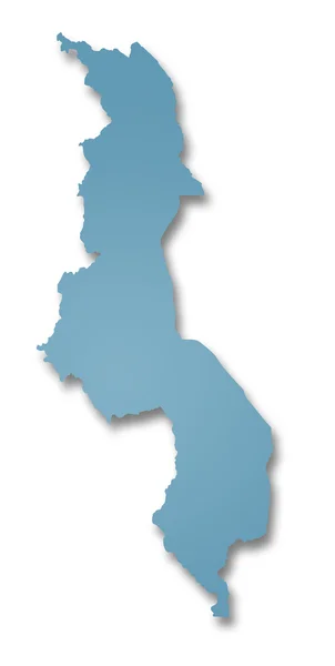 Map of Malawi — Stock Photo, Image