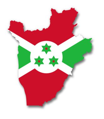 harita ve burundi bayrağı