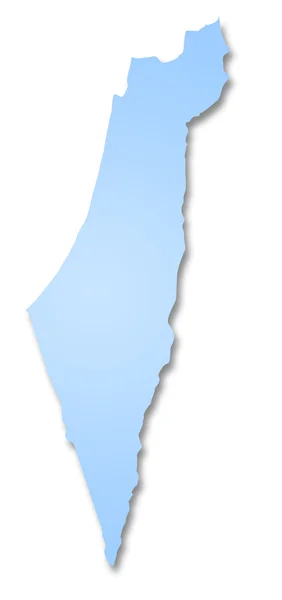 La mappa di Israele — Foto Stock