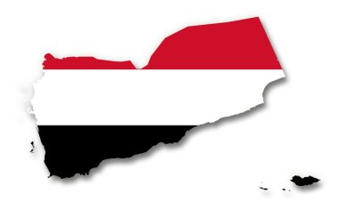 harita ve yemen bayrağı