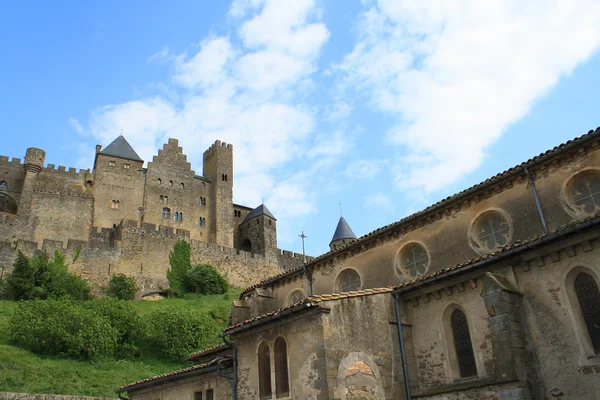 Zamek carcassonne — Zdjęcie stockowe