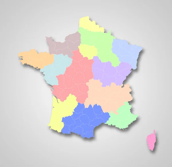 New regions of France — Stock Photo, Image