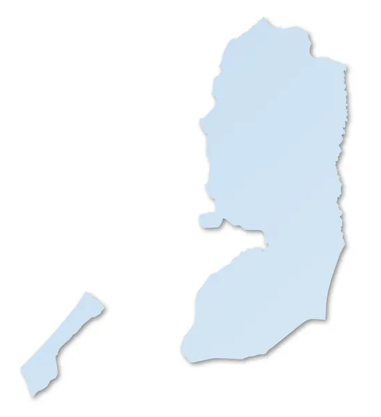 匹配的巴勒斯坦国的电子地图 — 图库照片