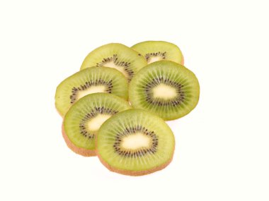 Beyaz arkaplanda Kiwi