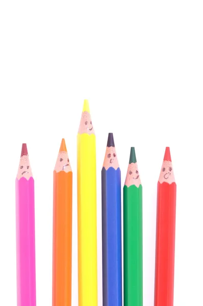 Χρωματιστά μολύβια Φωτογραφία Αρχείου