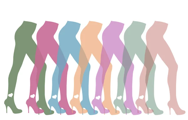 Kobiece nogi w rajstopy — Wektor stockowy