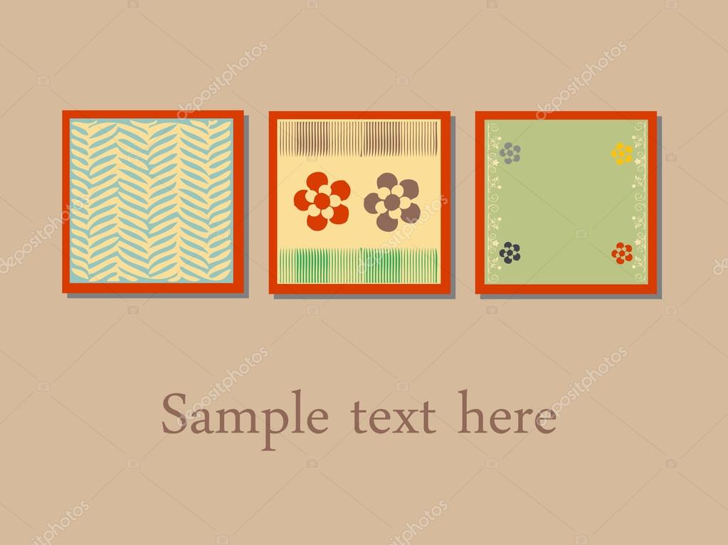 Colored Frames On A Wall Stock Vector Mijo69 23129412 Colored Frames On A Wall Stock Ilration
