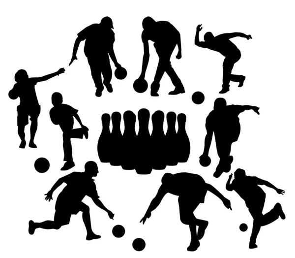 Bowling siluetleri