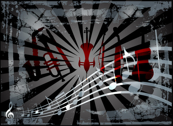 Abstract music instruments