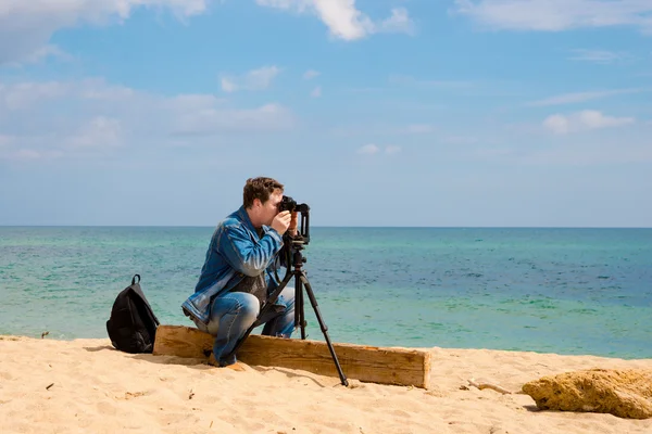 Fotograf na photoremoval — Zdjęcie stockowe