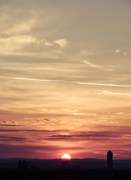 Wschód słońca nad Norymberga — Zdjęcie stockowe