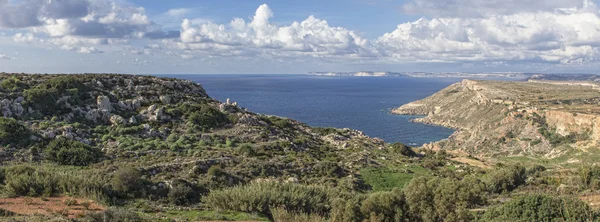 Вид на сельскую местность Мальты — стоковое фото
