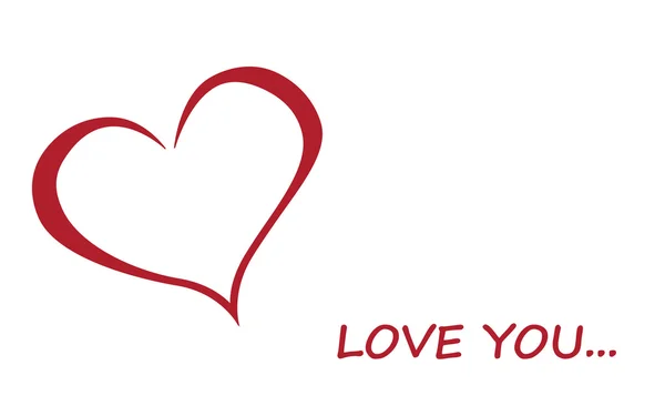 vektör Sevgililer günü kartı