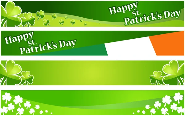 Vector illustration of st. Patrick day banners — Stock Vector