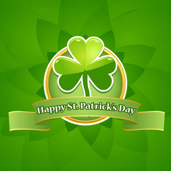 Tarjeta de día de San Patricio — Vector de stock