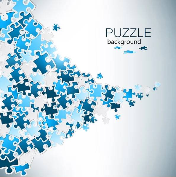 Abstract background made from puzzle pieces — Stock Vector