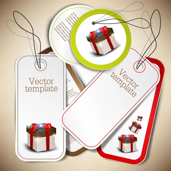 Set van bubbels, stickers, etiketten, tags. vector sjabloon — Stockvector