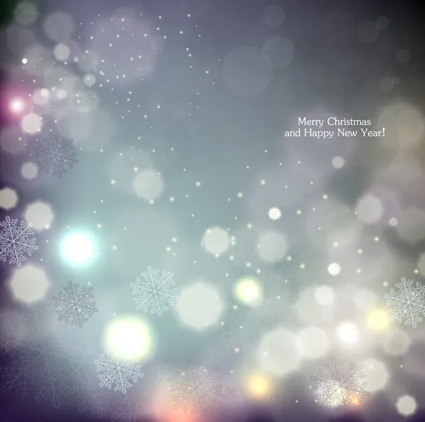 Kar taneleri ve metin yeri olan zarif bir Noel arkaplanı..