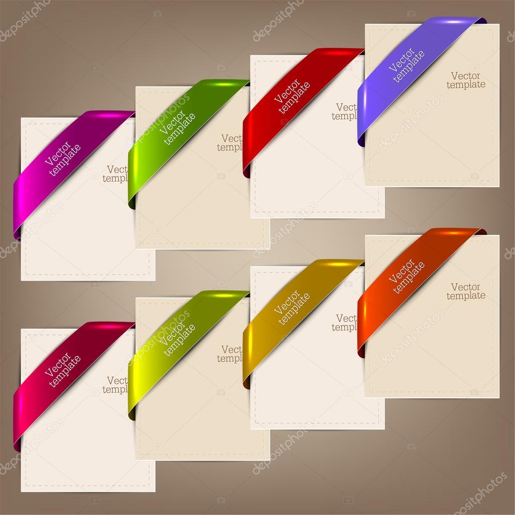 Colorful bookmarks and notes for text
