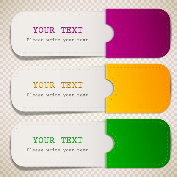 Marcadores coloridos com lugar para texto — Vetor de Stock