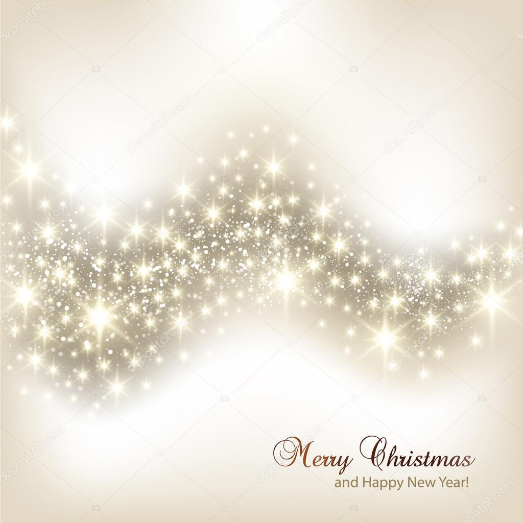 Elegant Christmas background with snowflakes and place for text.