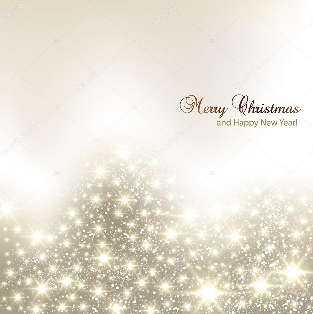 Elegant Christmas background with snowflakes and place for text.